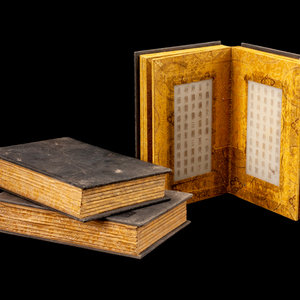 Three Chinese Marble Albums each