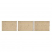 THREE CHINESE PAINTINGS OF SAG