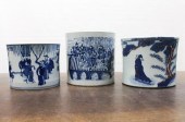 THREE CHINESE PORCELAIN BRUSH