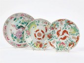 THREE CHINESE PORCELAIN DISHES