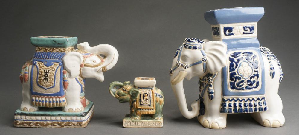 THREE CHINESE PORCELAIN FIGURES