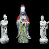 Three Chinese Porcelain Figure