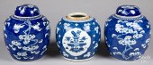 THREE CHINESE PORCELAIN GINGER