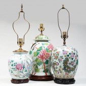 THREE CHINESE PORCELAIN JARS M