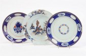 THREE CHINESE PORCELAIN PLATES