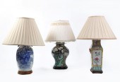 THREE CHINESE PORCELAIN VASES