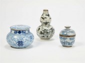 THREE CHINESE PORCELAIN VASEST