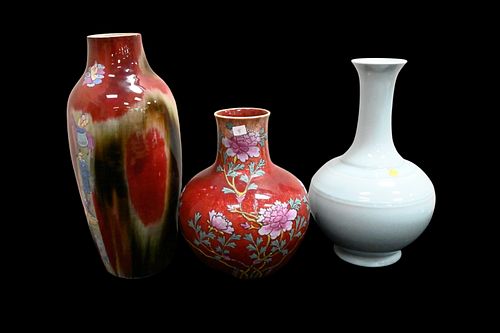 THREE CHINESE PORCELAIN