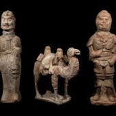 Three Chinese Pottery Figures