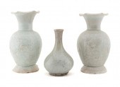 THREE CHINESE QINGBAI STYLE VA