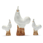 THREE CHINESE ROOSTERS, JIN SH