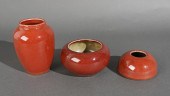 THREE CHINESE SANG DE BOEUF TA