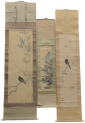 THREE CHINESE SCROLLS, WATERCO