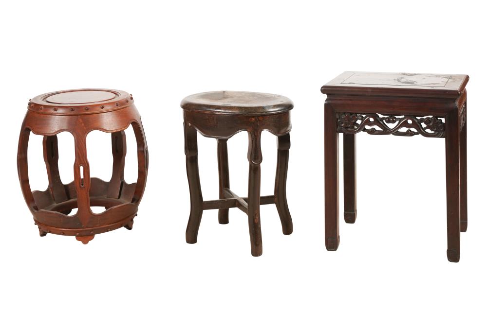 THREE CHINESE SIDE TABLESThree