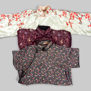 Three Chinese Silk Ladies'