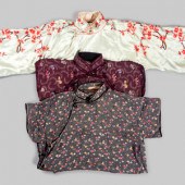 Three Chinese Silk Ladies' Che