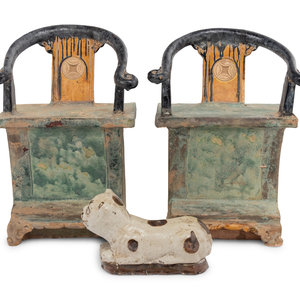 Three Chinese Stoneware Articles