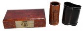 THREE CHINESE TABLE OBJECTScom