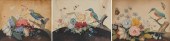 THREE CHINESE WATERCOLORS, 19T