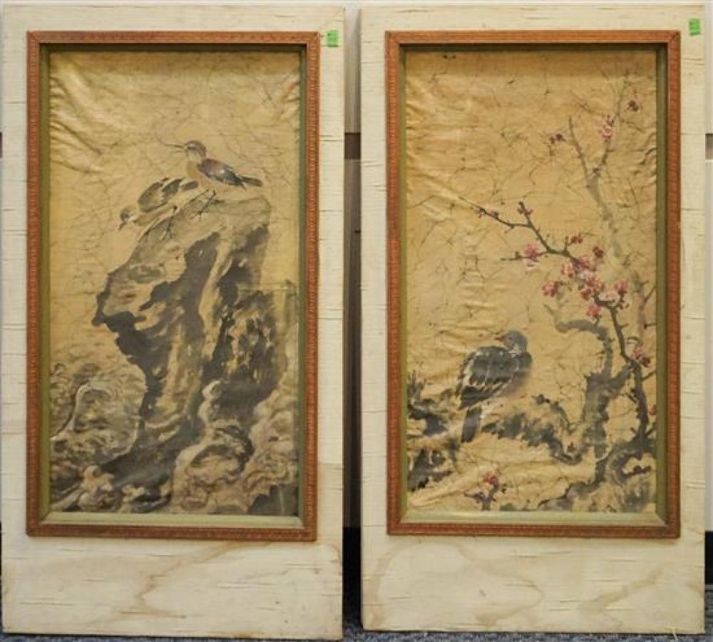 THREE CHINESE WATERCOLORS,