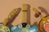 Three Chinese white jade handl