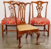THREE CHIPPENDALE STYLE DINING