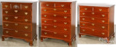 THREE CHIPPENDALE STYLE MAHOGA