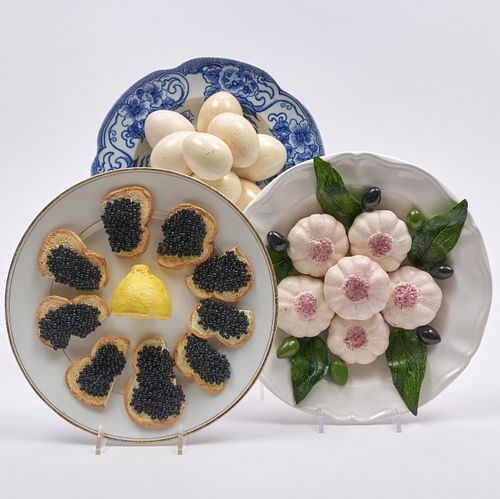 THREE CHRISTINE VIENNET PORCELAIN