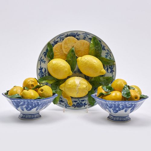 THREE CHRISTINE VIENNET PORCELAIN