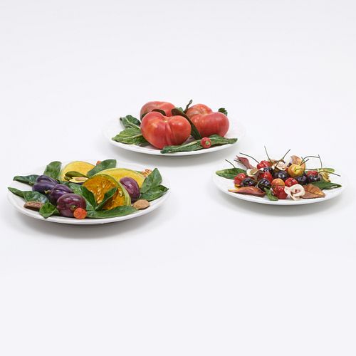 THREE CHRISTINE VIENNET PORCELAIN
