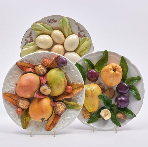 THREE CHRISTINE VIENNET PORCELAIN