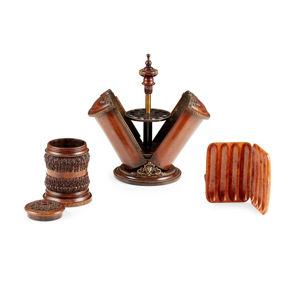 THREE CIGAR HOLDERS 19TH CENTURY to