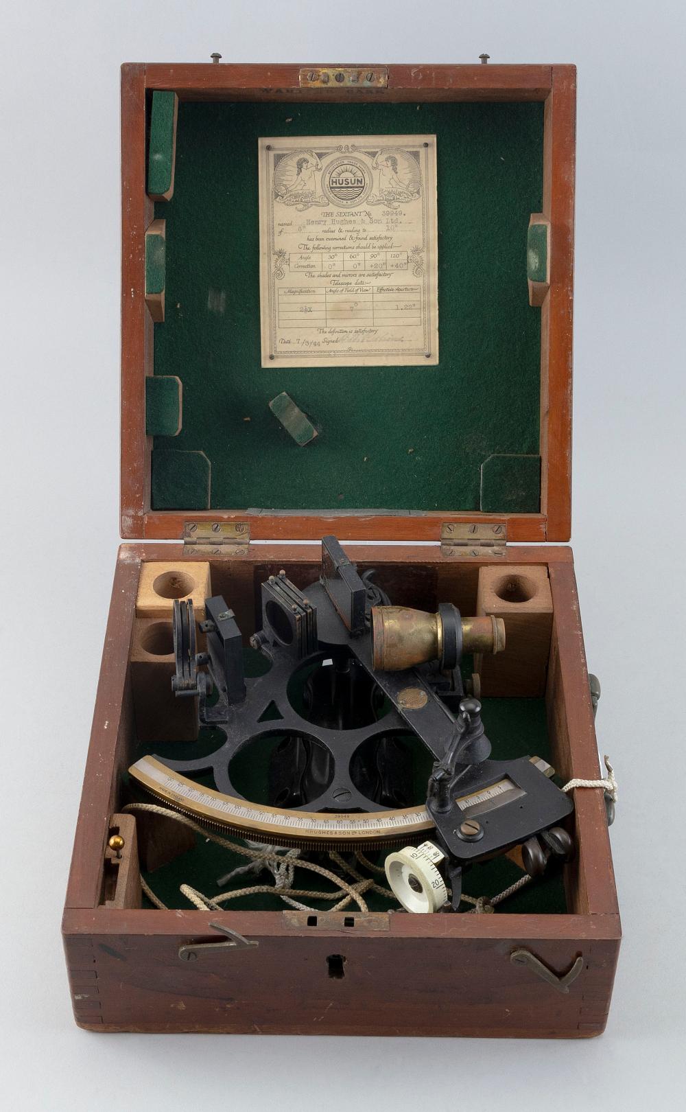 THREE-CIRCLE FRAME SEXTANT BY HENRY