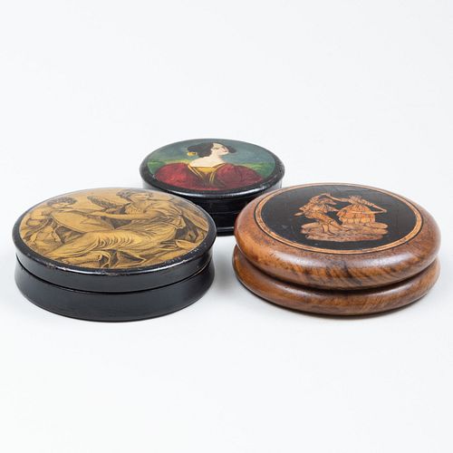 THREE CIRCULAR SNUFF