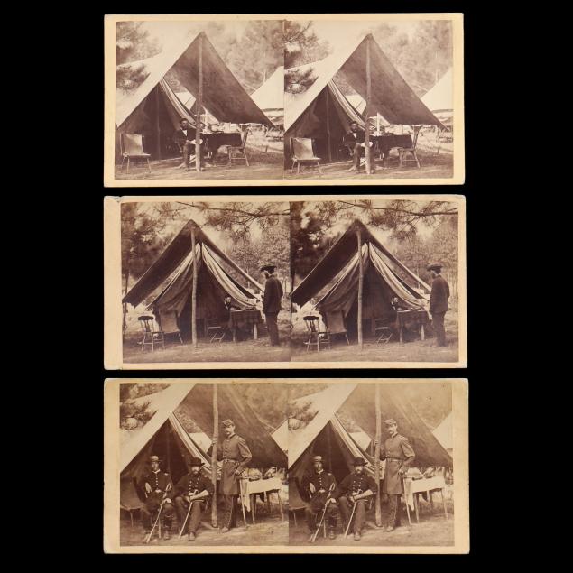 THREE CIVIL WAR (3) STEREOVIEWS