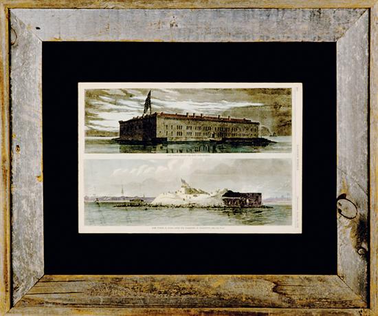 Three Civil War framed prints