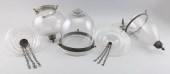 THREE CLEAR GLASS VICTORIAN BE