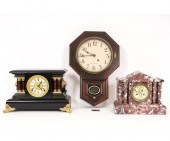 Three clocks to include a marb