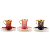 THREE COALPORT GILT DECORATED