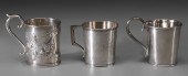 Three Coin Silver Mugs America