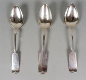 THREE COIN SILVER 'RAT TAIL' P