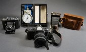 THREE COLLECTIBLE CAMERAS WITH