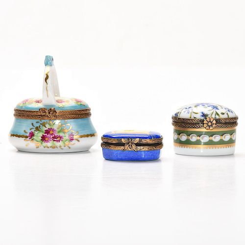 THREE COLLECTIBLE LIMOGES