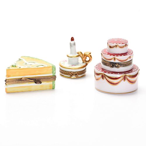 THREE COLLECTIBLE LIMOGES