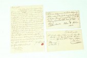THREE COLONIAL AMERICAN MANUSC