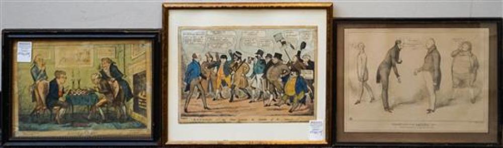 THREE COLOR LITHOGRAPHS OF