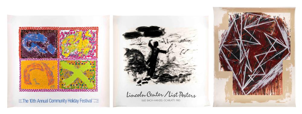 THREE COLOR SCREENPRINTS FOR