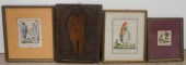 THREE COLORED ENGRAVINGS, INCL