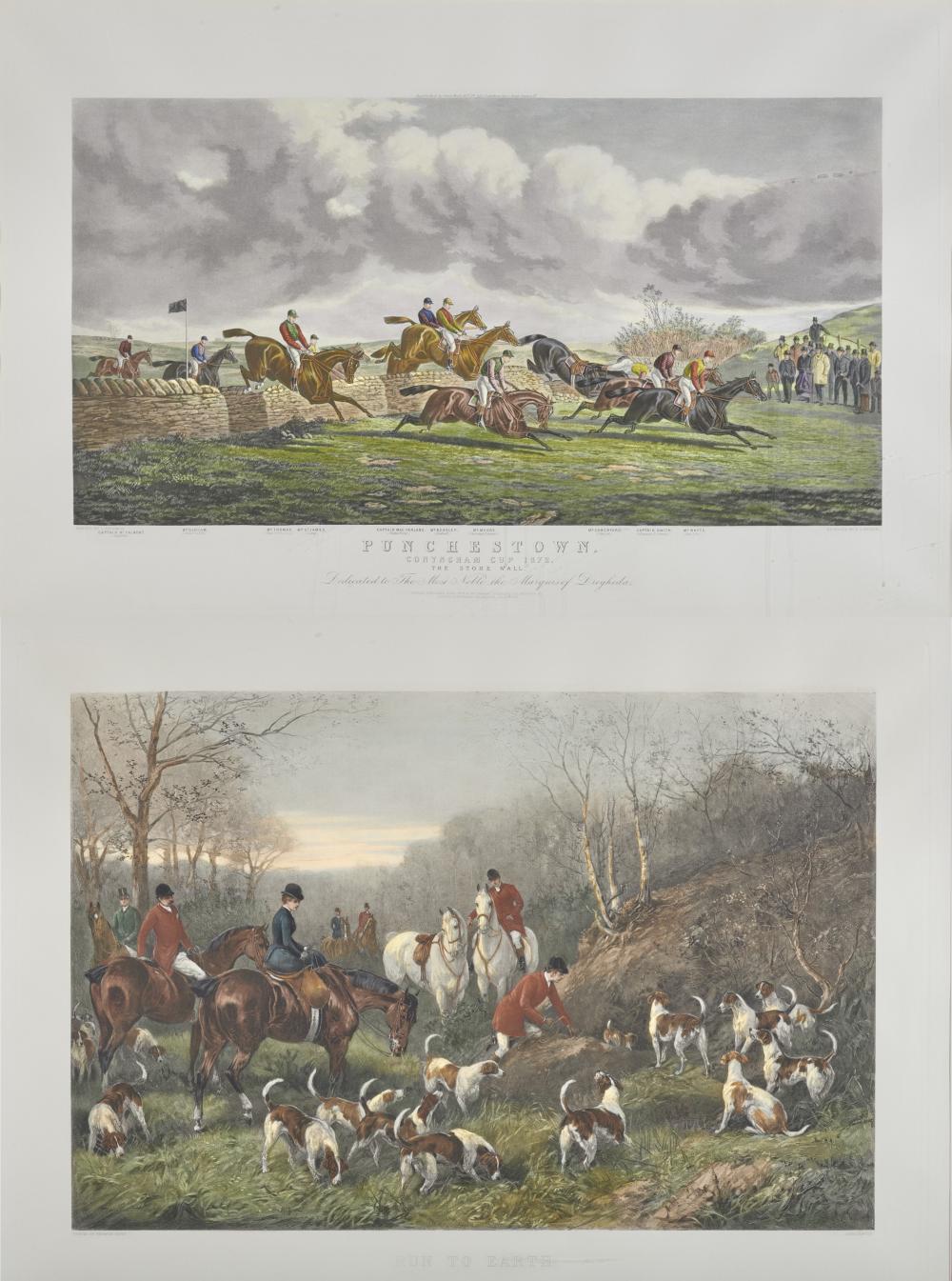 THREE COLORED PRINTS OF ENGLISH