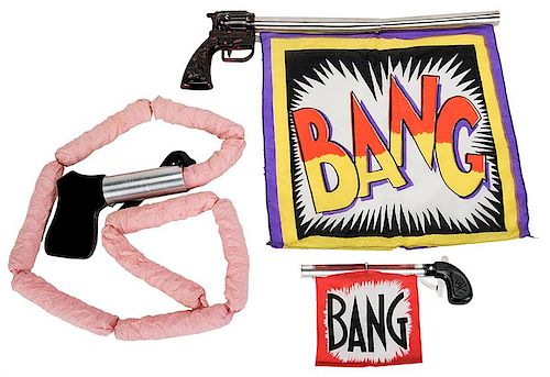 THREE COMEDY GUN PROPS.Three Comedy